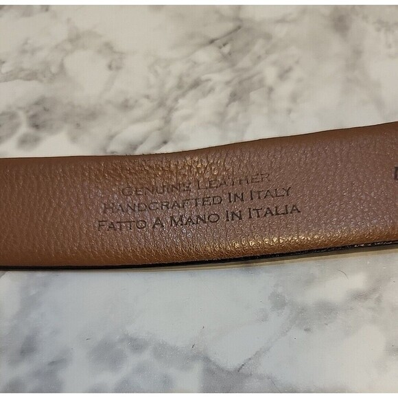 Joseph Abboud Black Genuine Leather Dress Belt Italy Men's Size 45" - Picture 5 of 8